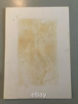 Painting 1960 Oil on Paper Expressionist Flower Bouquet Antique Art