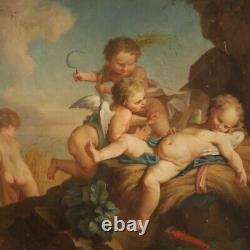 Painting Ancient Angels Oil On Canvas Painting 800 19th Century French Art