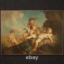 Painting Ancient Angels Oil On Canvas Painting 800 19th Century French Art