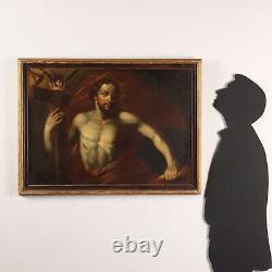 Painting Ancient Christ Risen Italy Painting Oil On Canvas