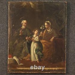 Painting Ancient Religious Painting Oil On Canvas 700 18th Century Sacred Art