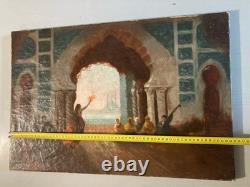 Painting Copy of Félix Ziem Seraill in Constantinople Dance Orientalism 1914 Antique
