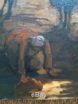 Painting Of Charles Guillaud (1925-2014) Oil On Canvas Former Table