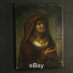 Painting Old Painting On Canvas Portrait Oil Popular Italian Character