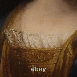 Painting Old Painting Oval Oil On Canvas Frame 700 18th Century