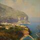 Painting Signed Marine Painting Landscape Oil On Canvas Frame Old Style 900