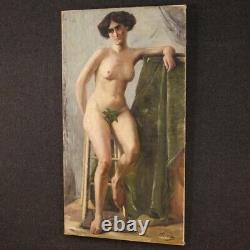 Painting Signed Oil Painting On Canvas Nude Female Impressionist Old Style