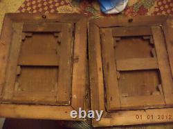Pair of Antique 19th Century Paintings: Child with Dog and Child with Cat