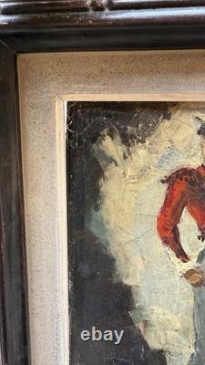 Paul Bazé (1901-1985) Old painting signed Oil on wood Painter Bayonne