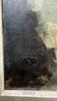 Paul Bazé (1901-1985) Old painting signed Oil on wood Painter Bayonne