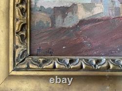 Paul Nicolaï, oil on panel, antique signed painting, XXth century painting