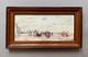 Pierre Davain-lesage, Lively Beach Scene, Signed Antique Painting, Oil On Panel