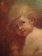 Portrait Of Angel Child Putti Oil On Canvas Old Xix Celestin Nanteuil