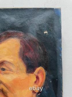 Portrait of a man, oil on canvas, old painting, painting, late 19th century