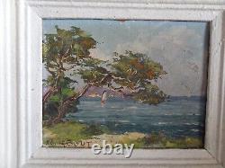 Raoul About old oil on isorel marine landscape XX