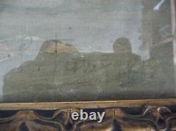 Rare Ancien Oil Table On Toile Signed At The Bottom Right Pierre Testu