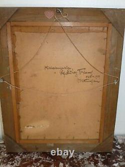 Rare Old Oil On Cardboard By Ludwig Thiersch (1825-1909) Munich München