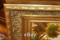 Rare-oil On Canvas Signed Veronesi Table Frame Old Wood, Gold Leaf Gold