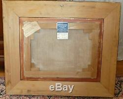 Rare-oil On Canvas Signed Veronesi Table Frame Old Wood, Gold Leaf Gold