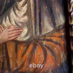 Religious Painting, Oil on Canvas, 19th Century, Ancient Saint
