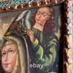 Religious Painting, Oil on Canvas, 19th Century, Ancient Saint