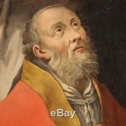 Religious Painting Old Oil Painting Holy Sacred Art XVIII 1700
