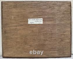 STEFANI Pierre Old Painting Market Trouville Deauville Port Normandy Painting