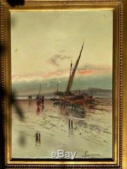 Savigny Nickname Malfroy Henry Beautiful Navy Old Oil On Canvas