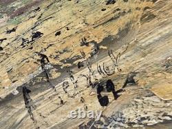 Signed Antique Painting, Rural Landscape with Figures and a Path, Oil on Canvas