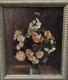 Signed Antique Painting Of A Bouquet Of Flowers, Oil On Canvas &ndash; In Need Of Restoration