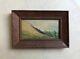 Small Old Framed Painting, The Dune Of Pilat, 1939, Oil On Panel, 20th Century