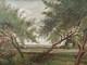 Small Old Painting Oil On Canvas French School Of Barbizon Countryside 19th Century
