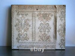 Small Painting 1F Oil on Panel 1896 Decor Flowers Frame Gilded Wood Antique