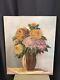 Still Life Oil On Canvas Early 20th Century Flower Bouquet Old Signed Painting