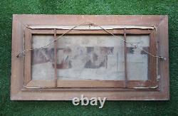 Superb Large Old Painting Signed Georges Pau Frame Montparnasse Circa 1950