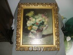 Superb Picture Old, Oil On Canvas With Beautiful Wood Frame Signed