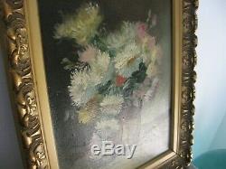 Superb Picture Old, Oil On Canvas With Beautiful Wood Frame Signed