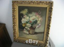 Superb Picture Old, Oil On Canvas With Beautiful Wood Frame Signed