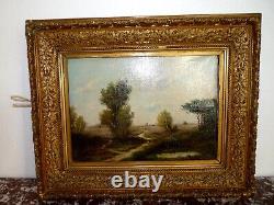 Superb Rare Oil Painting Signed Jules Dupre (1811-1889) Landscape