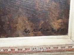 Superb old oil painting on canvas of a woman signed Wilhelm Klier 1950