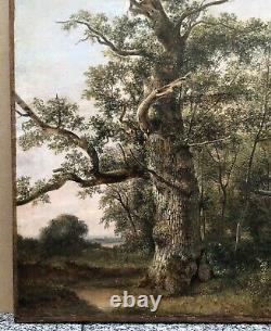 Table Ancient Oil Landscape Neoclassical Trees Alexandre Pau De Saint-martin