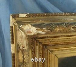 Table Ancient Oil On Canvas Italy Signed P. Manzoni Oil On Canvas 19th