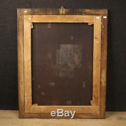 Table Ancient Religious Oil Painting On Canvas With Frame 700 18th Century