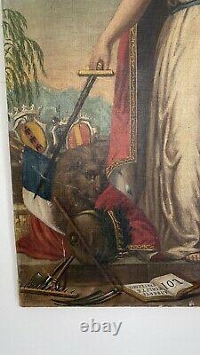 Table Former Freemasonry Marianne Allegory Republic Oil Nice XIX