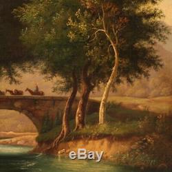 Table Former Romantic Landscape Oil Painting On Canvas With Art 800