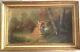 Table Old Eighteenth Scene Galante Oil On Canvas Signed Style Antoine Watteau