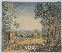 Table Old Landscape Post Impressionist Pst Thick Material