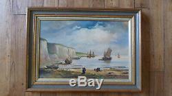 Table Old Navy Oil On Wood Eugene Jacquet End 19th