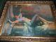 Table Old Oil On Canvas Danae And The Golden Rain Signed Delphin Enjolras