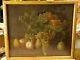 Table Old Oil On Canvas Still Life Fruits Signed R. R Painting Xviii
